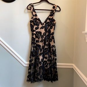 Dress the Population Maya lace dress, perfect for special events!